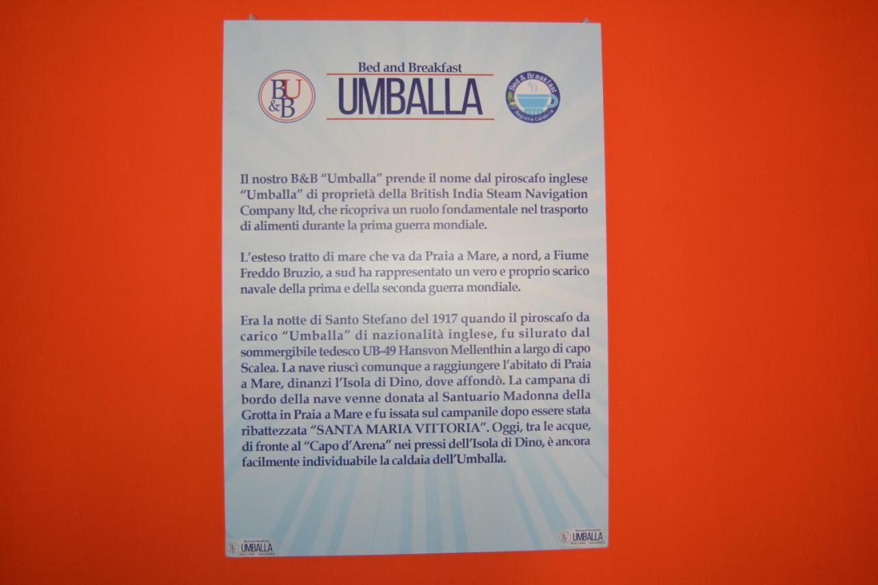B&B Umballa Praia a Mare Exteriér fotografie